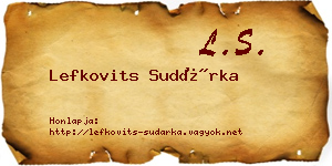 Lefkovits Sudárka névjegykártya